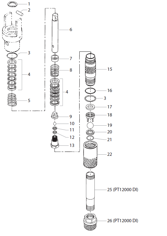 PowrTwin 12000 Plus DI Fluid Section Parts